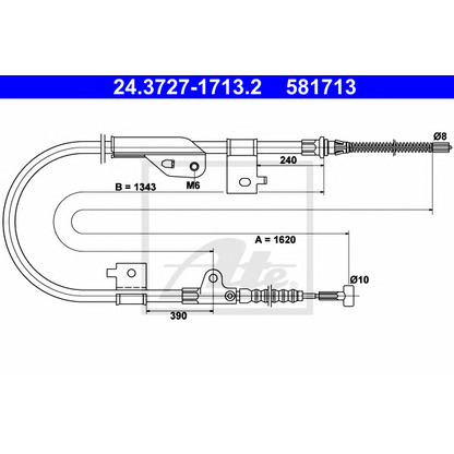 Photo Cable, parking brake ATE 24372717132