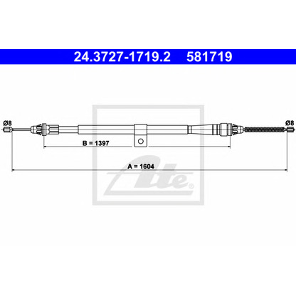 Photo Cable, parking brake ATE 24372717192