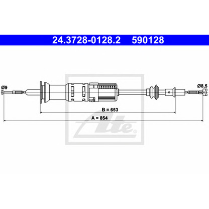 Photo Clutch Cable ATE 24372801282