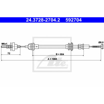 Photo Clutch Cable ATE 24372827042