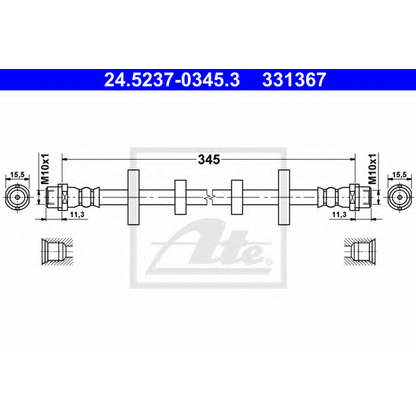 Photo Brake Hose ATE 24523703453