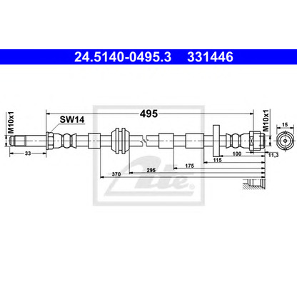 Photo Brake Hose ATE 24514004953