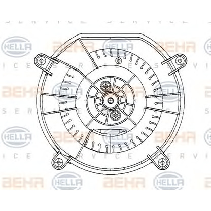 Фото Вентилятор салона BEHR HELLA SERVICE 8EW009159601