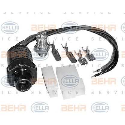 Photo Pressure Switch, air conditioning BEHR HELLA SERVICE 6ZL351028801