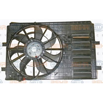 Photo Fan, A/C condenser BEHR HELLA SERVICE 8EW351032081