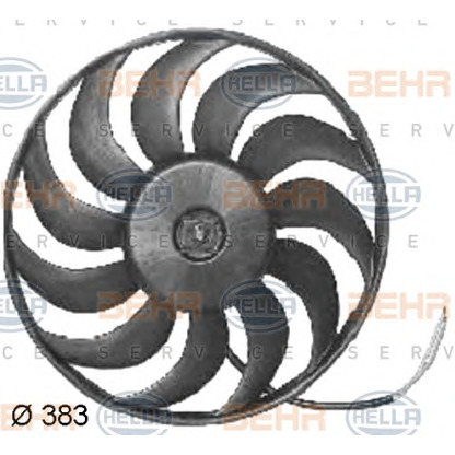 Photo Ventilateur, refroidissement du moteur BEHR HELLA SERVICE 8EW351034781