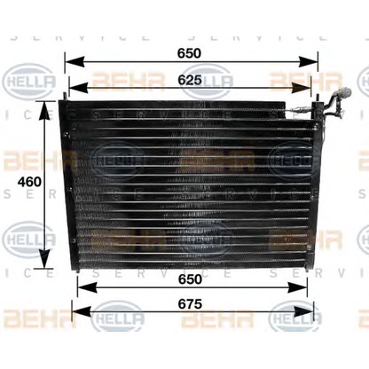 Foto Kondensator, Klimaanlage BEHR HELLA SERVICE 8FC351035011