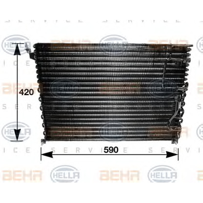 Foto Kondensator, Klimaanlage BEHR HELLA SERVICE 8FC351035121