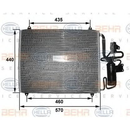 Foto Kondensator, Klimaanlage BEHR HELLA SERVICE 8FC351035271