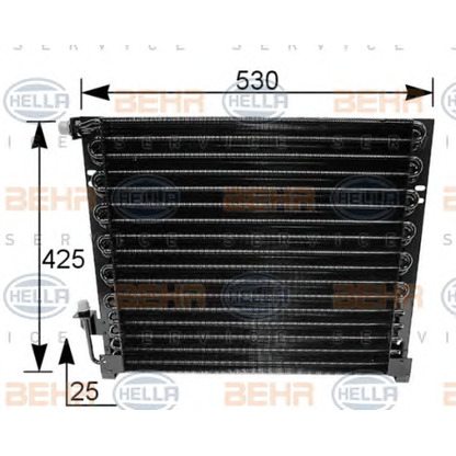 Foto Condensador, aire acondicionado BEHR HELLA SERVICE 8FC351035361