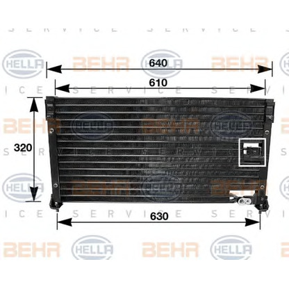 Foto Condensatore, Climatizzatore BEHR HELLA SERVICE 8FC351035711