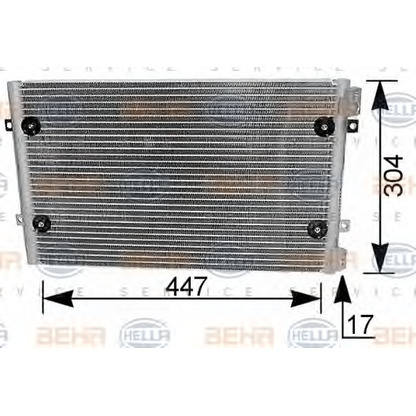 Zdjęcie Skraplacz, klimatyzacja BEHR HELLA SERVICE 8FC351036271