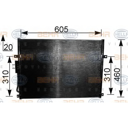 Foto Condensatore, Climatizzatore BEHR HELLA SERVICE 8FC351037481