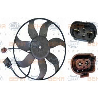 Photo Ventilateur, refroidissement du moteur BEHR HELLA SERVICE 8EW351039791