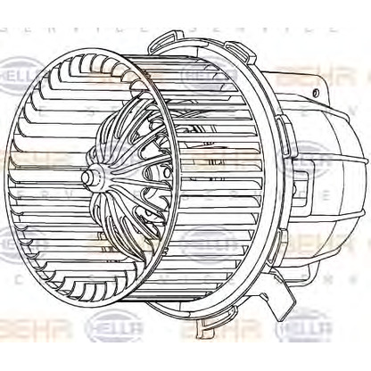 Foto Innenraumgebläse BEHR HELLA SERVICE 8EW351040251