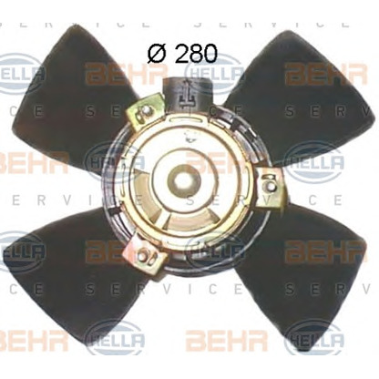 Foto Ventilador, refrigeración del motor BEHR HELLA SERVICE 8EW351044051