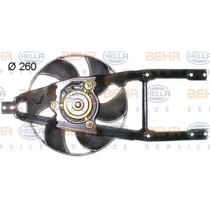 Foto Ventilador, refrigeración del motor BEHR HELLA SERVICE 8EW351044081