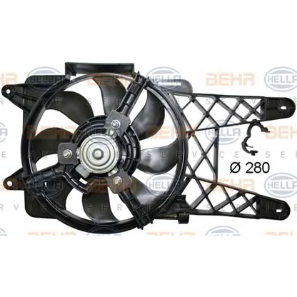 Photo Ventilateur, refroidissement du moteur BEHR HELLA SERVICE 8EW351044091