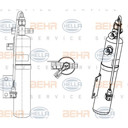 Фото Осушитель, кондиционер BEHR HELLA SERVICE 8FT351197431