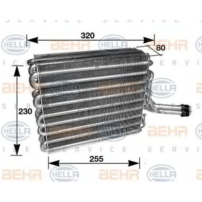 Foto Evaporador, aire acondicionado BEHR HELLA SERVICE 8FV351210631