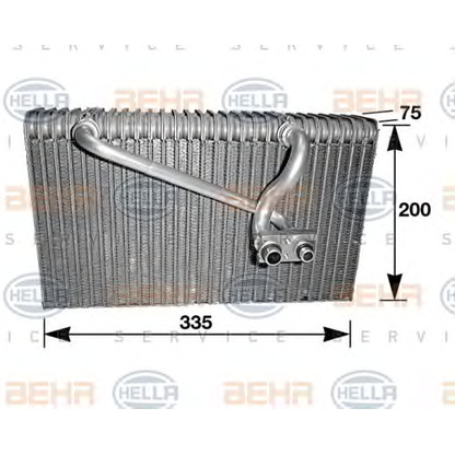 Photo Evaporator, air conditioning BEHR HELLA SERVICE 8FV351210681