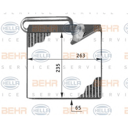 Foto Verdampfer, Klimaanlage BEHR HELLA SERVICE 8FV351211241