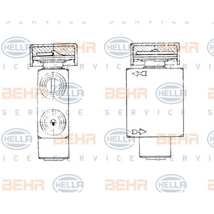 Фото Расширительный клапан, кондиционер BEHR HELLA SERVICE 8UW351234031