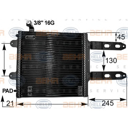 Foto Kondensator, Klimaanlage BEHR HELLA SERVICE 8FC351300161