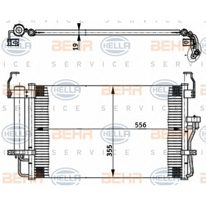 Foto Condensatore, Climatizzatore BEHR HELLA SERVICE 8FC351302161