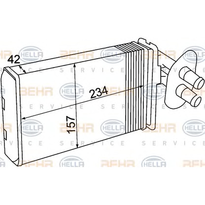 Photo Système de chauffage BEHR HELLA SERVICE 8FH351308741