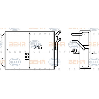 Photo Système de chauffage BEHR HELLA SERVICE 8FH351308761