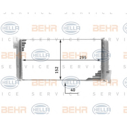 Foto Radiador de calefacción BEHR HELLA SERVICE 8FH351311591