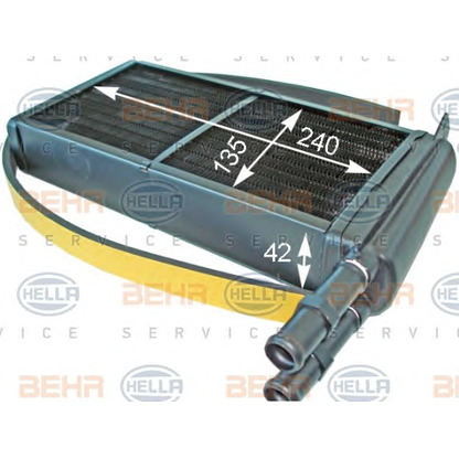 Foto Radiador de calefacción BEHR HELLA SERVICE 8FH351313131