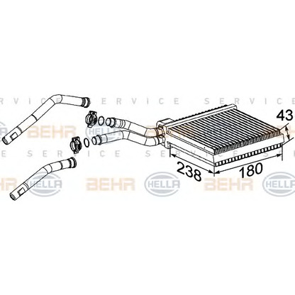 Photo Système de chauffage BEHR HELLA SERVICE 8FH351315631