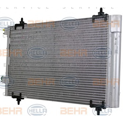 Photo Condenser, air conditioning BEHR HELLA SERVICE 8FC351317574