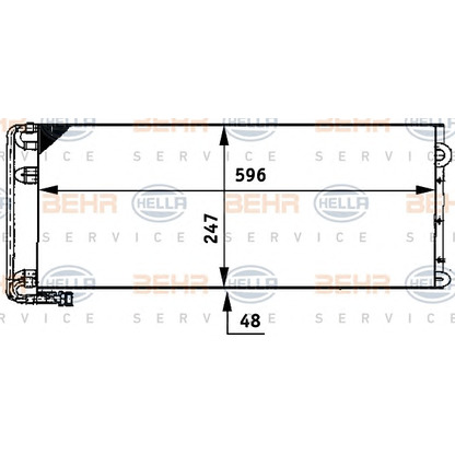 Фото Конденсатор, кондиционер BEHR HELLA SERVICE 8FC351317611