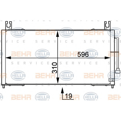 Foto Condensatore, Climatizzatore BEHR HELLA SERVICE 8FC351317721