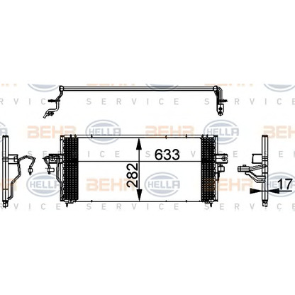 Foto Condensatore, Climatizzatore BEHR HELLA SERVICE 8FC351317731