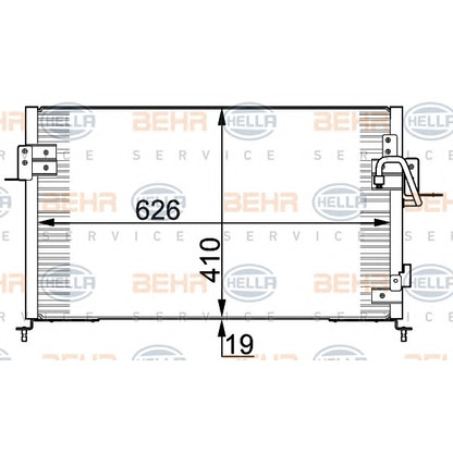 Foto Kondensator, Klimaanlage BEHR HELLA SERVICE 8FC351318001