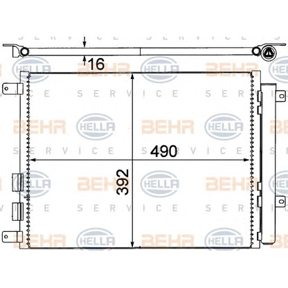 Foto Condensatore, Climatizzatore BEHR HELLA SERVICE 8FC351318641