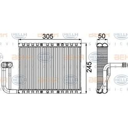 Фото Испаритель, кондиционер BEHR HELLA SERVICE 8FV351331141