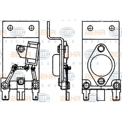 Photo Resistor, interior blower BEHR HELLA SERVICE 9ML351332031