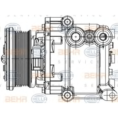 Foto Kompressor, Klimaanlage BEHR HELLA SERVICE 8FK351334331