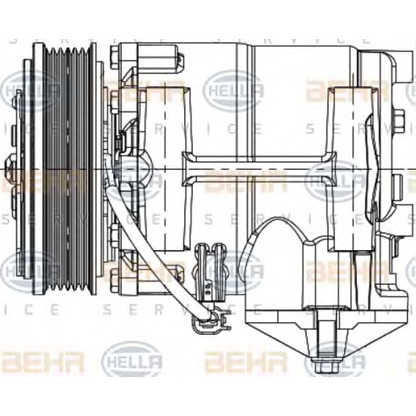 Фото Компрессор, кондиционер BEHR HELLA SERVICE 8FK351334341