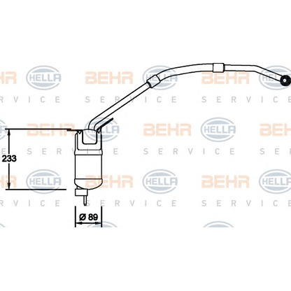 Фото Осушитель, кондиционер BEHR HELLA SERVICE 8FT351335001