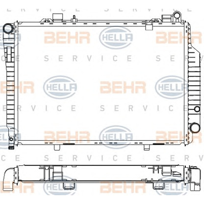 Photo Radiator, engine cooling BEHR HELLA SERVICE 8MK376711201