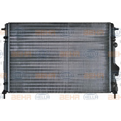 Photo Radiator, engine cooling BEHR HELLA SERVICE 8MK376717441