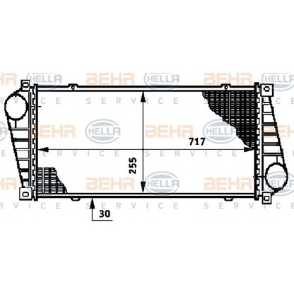 Foto Ladeluftkühler BEHR HELLA SERVICE 8ML376720391