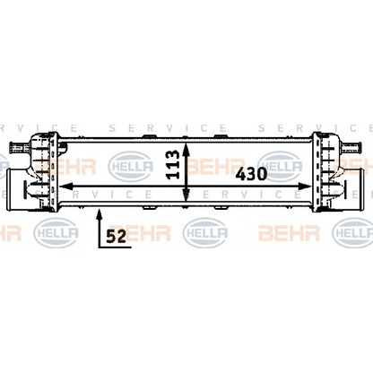 Foto Ladeluftkühler BEHR HELLA SERVICE 8ML376723191