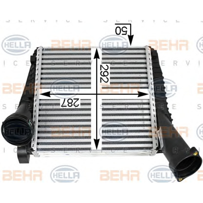 Photo Intercooler, échangeur BEHR HELLA SERVICE 8ML376723471